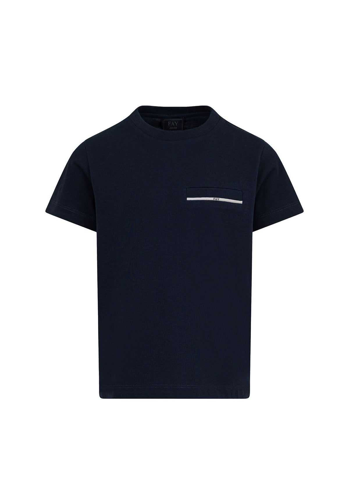 T-shirt bambino Fay blu in jersey di cotone | ViaMonte Shop
