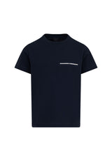 T-shirt bambino Fay blu in jersey di cotone | ViaMonte Shop