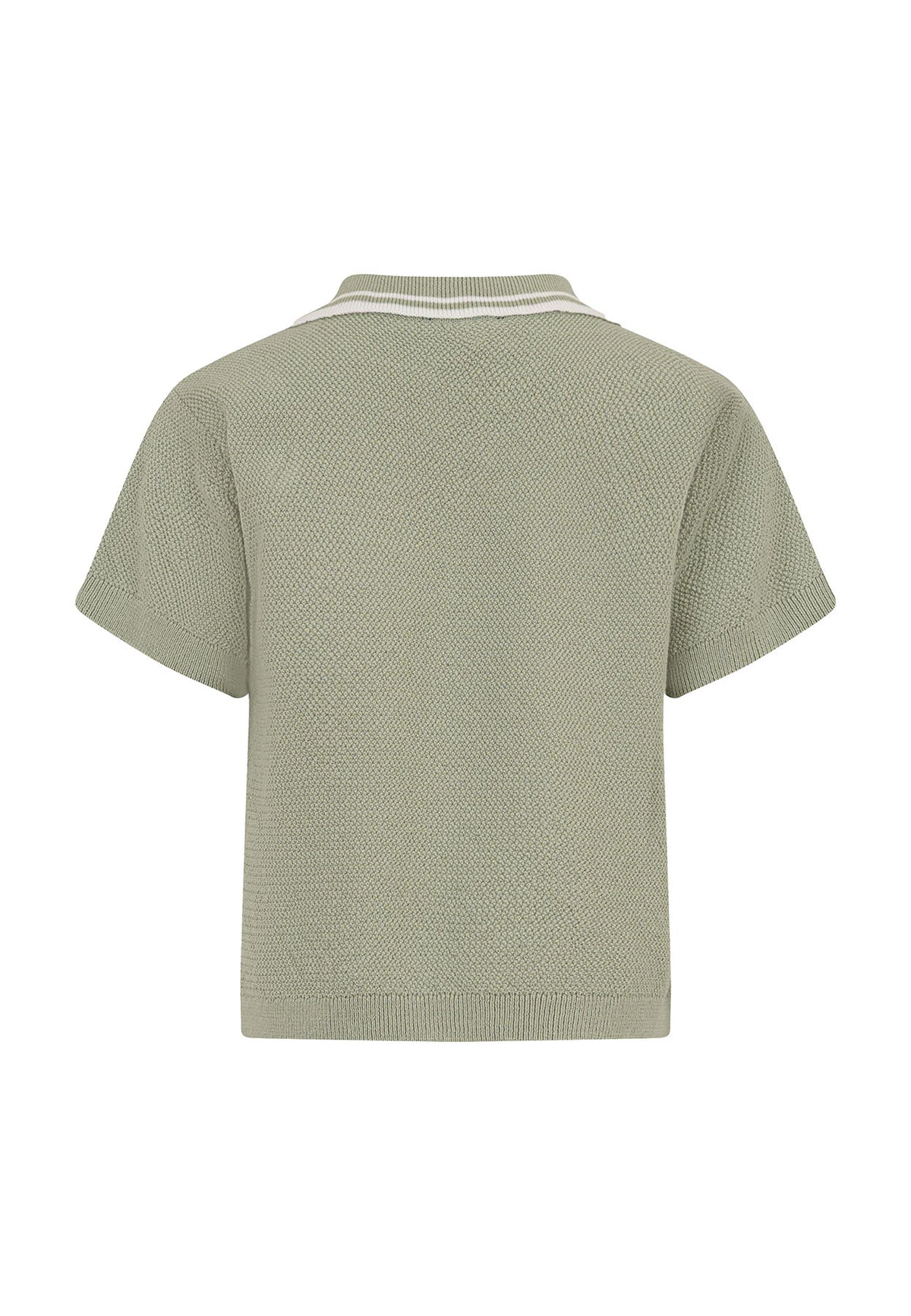 Polo bambino Fay verde salvia in maglia di cotone