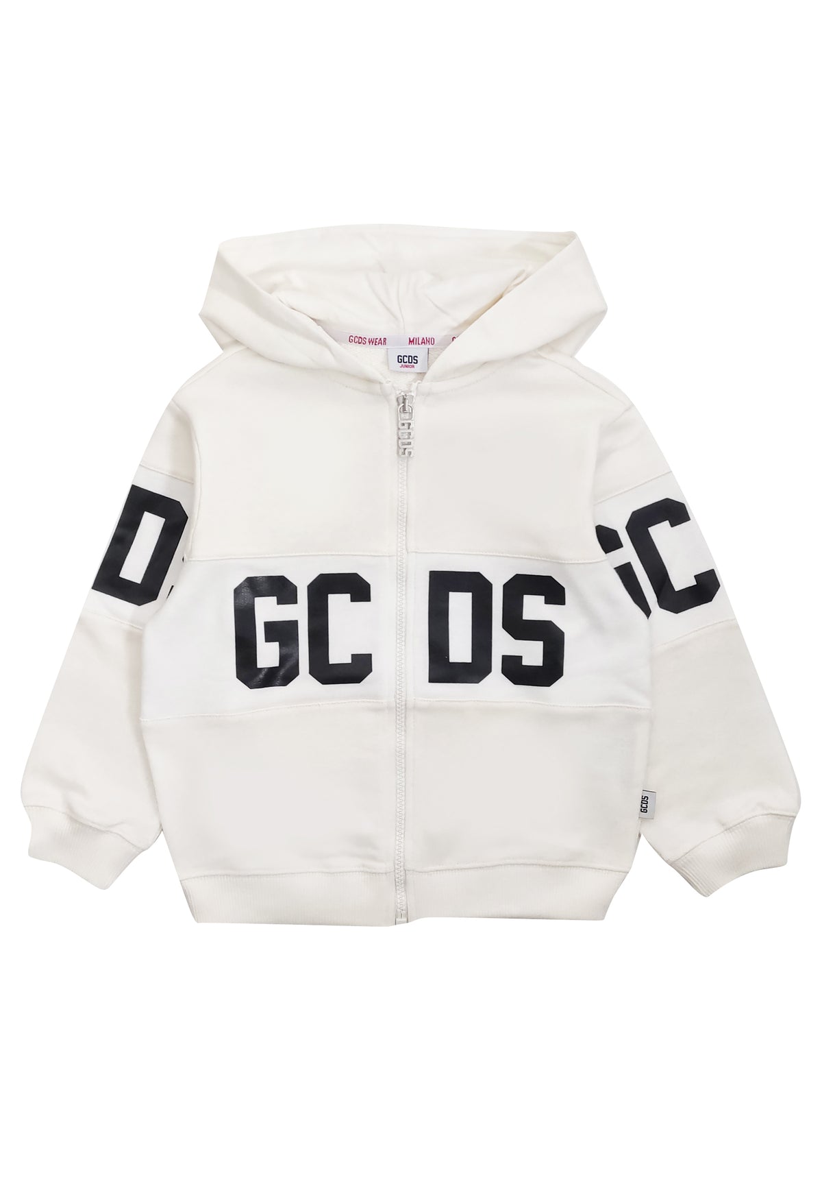 Felpa bambino GCDS panna in cotone | ViaMonte Shop