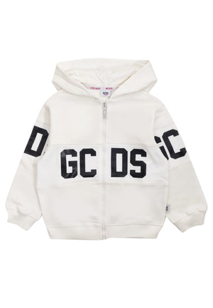 Felpa bambino GCDS panna in cotone | ViaMonte Shop