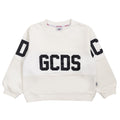 Felpa bambino GCDS panna in cotone | ViaMonte Shop