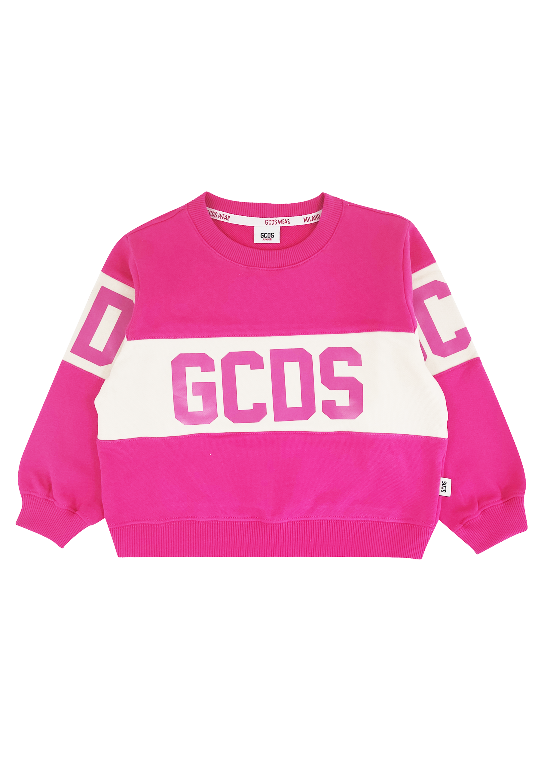 Felpa bambino GCDS rosa in cotone | ViaMonte Shop