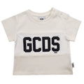 T-shirt neonato GCDS panna in cotone | ViaMonte Shop