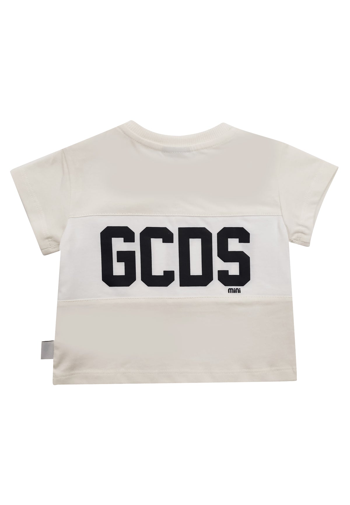 T-shirt neonato GCDS panna in cotone | ViaMonte Shop