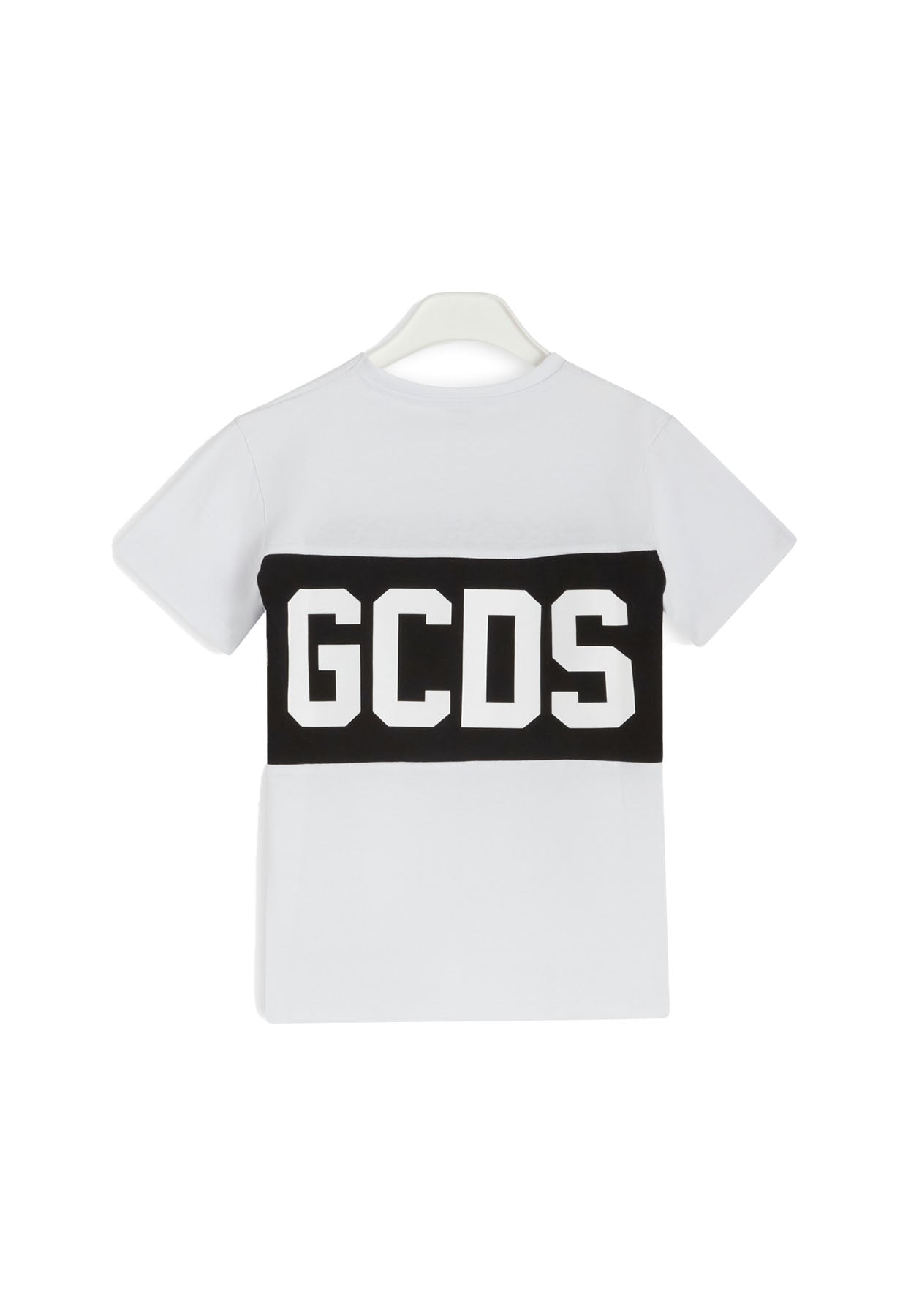 T-shirt unisex GCDS kids bianca in jersey di cotone | ViaMonte Shop