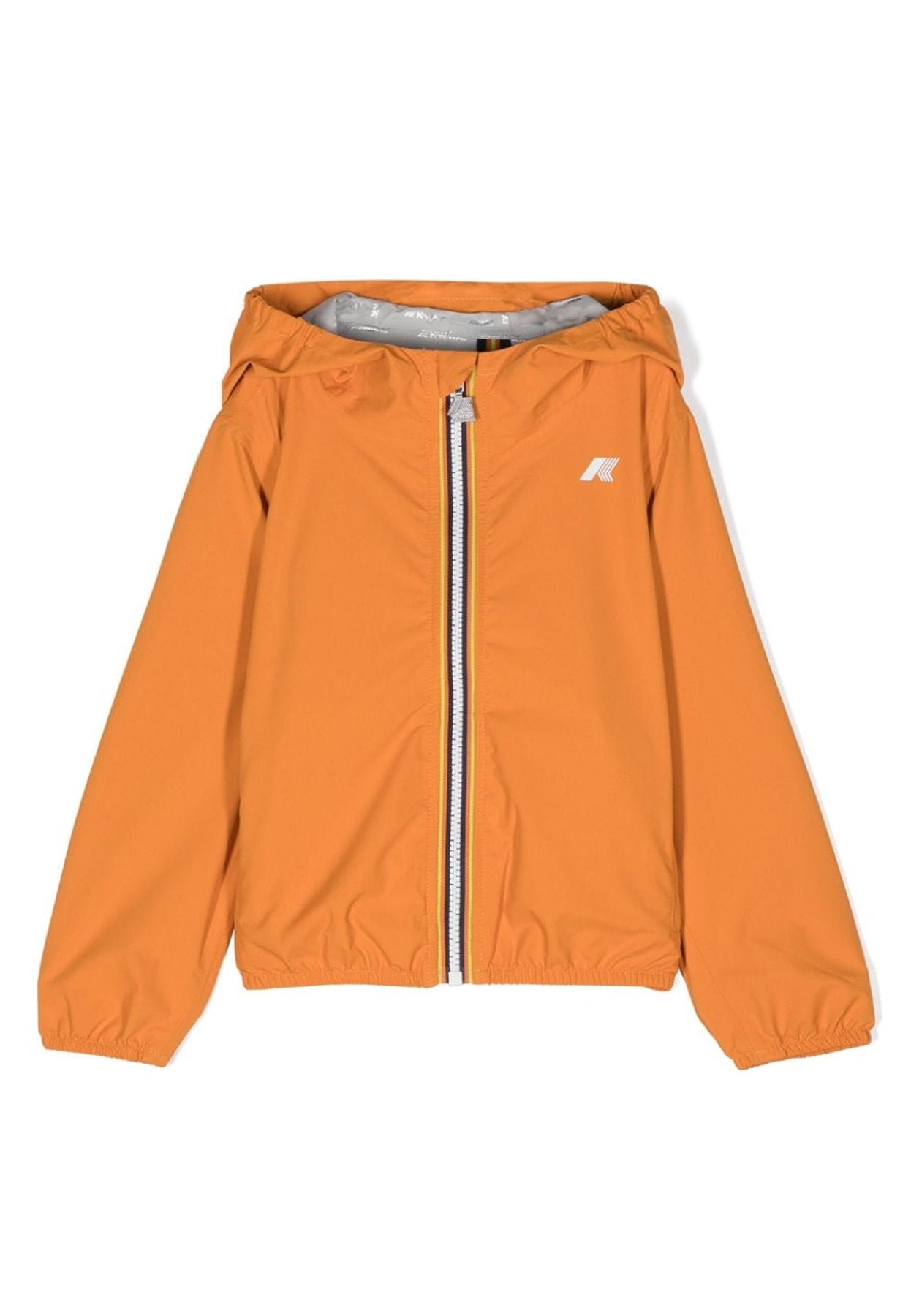 Giubbino bambino K-Way P.Jake arancione in tessuto tecnico | ViaMonte Shop