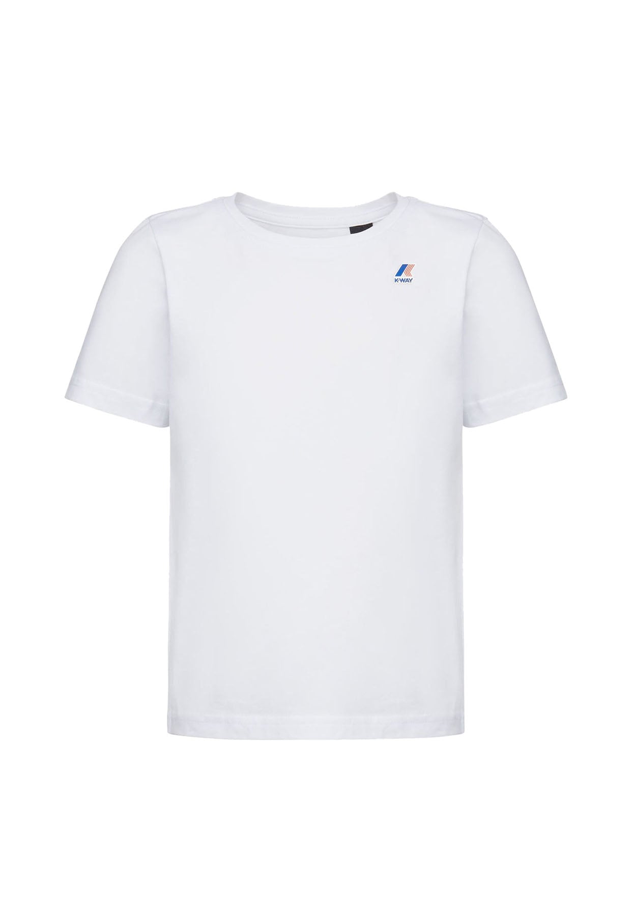 T-shirt bambino K-Way bianca in cotone | ViaMonte Shop