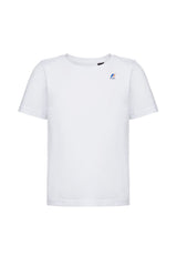 T-shirt bambino K-Way bianca in cotone | ViaMonte Shop