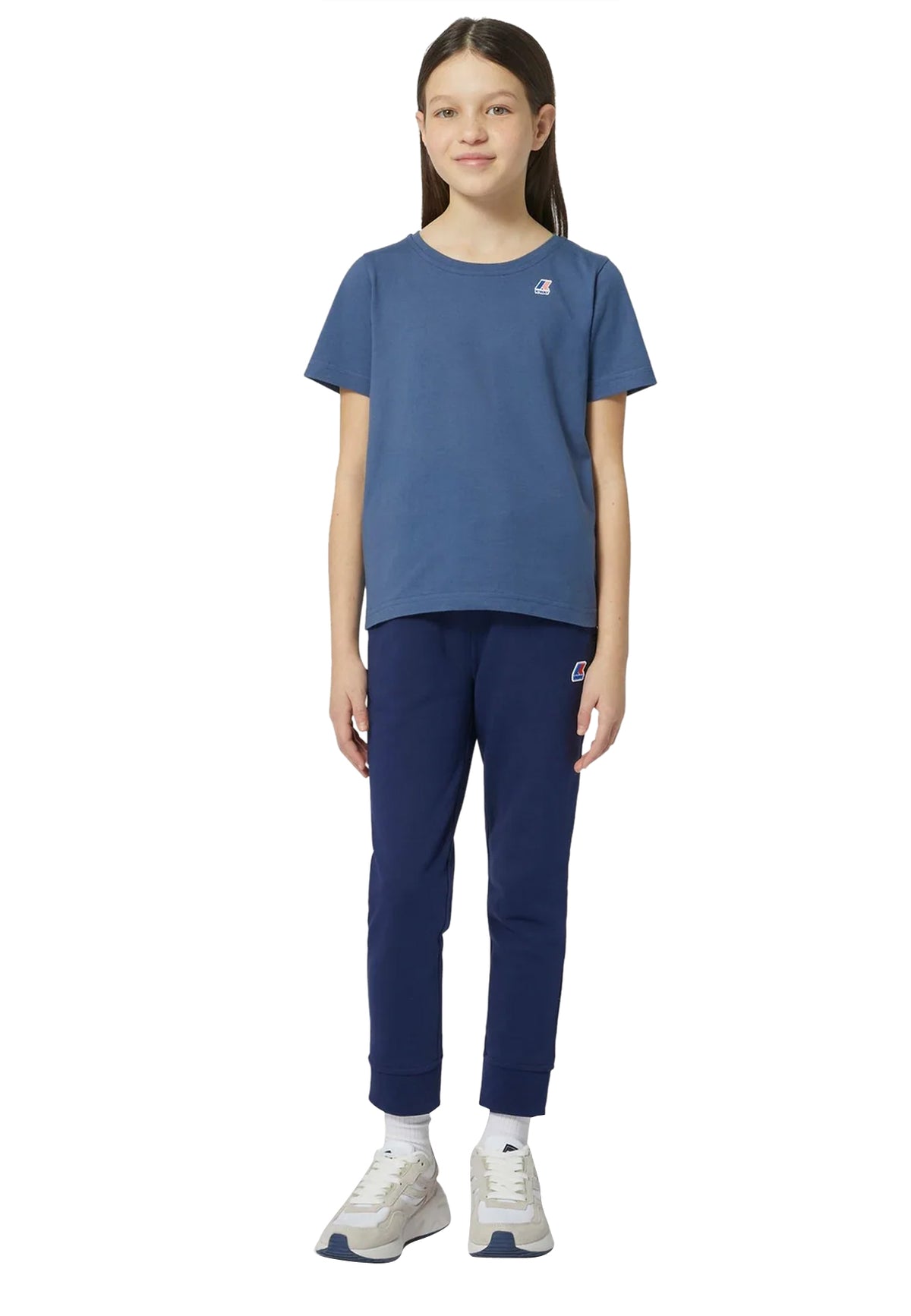 T-shirt bambino K-Way blu in cotone | ViaMonte Shop