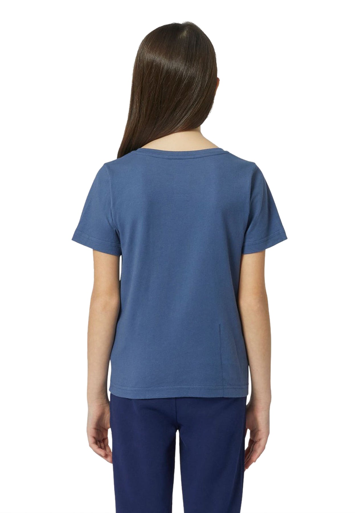T-shirt bambina K-Way blu in cotone | ViaMonte Shop