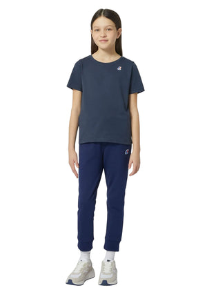 T-shirt bambino K-Way blu in cotone | ViaMonte Shop