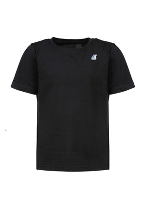 T-hirt bambino K-Way nera in cotone | ViaMonte Shop