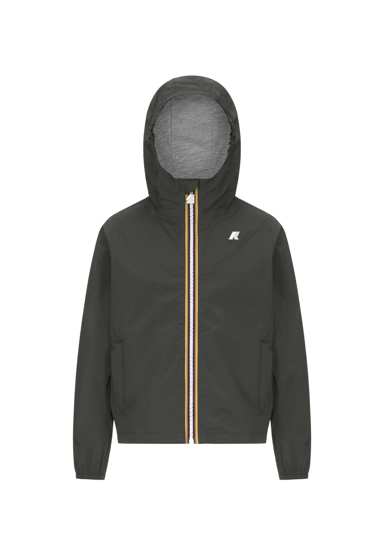Giubbino bambino K-Way P.Jake stretch verde in nylon | ViaMonte Shop