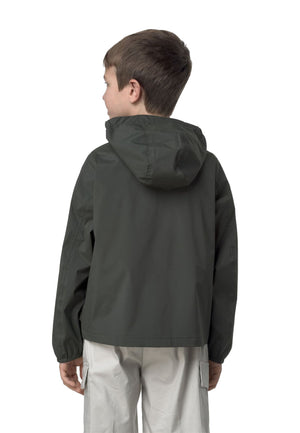 Giubbino bambino K-Way P.Jake stretch verde in nylon | ViaMonte Shop