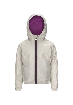 Giubbino bambina K-Way P.Lily Plus2 viola/beige in nylon | ViaMonte Shop