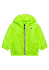 Giubbino bambino K-Way Le Vrai 3.0 Claude verde fluo in nylon | ViaMonte Shop