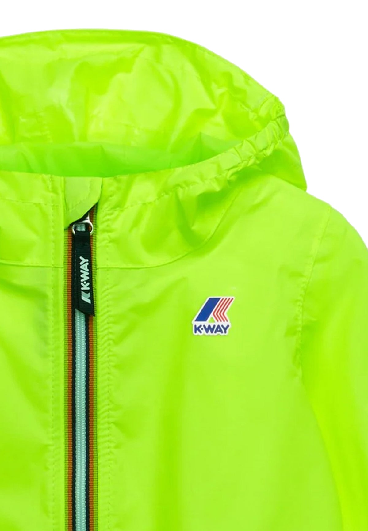 Giubbino bambino K-Way Le Vrai 3.0 Claude verde fluo in nylon | ViaMonte Shop