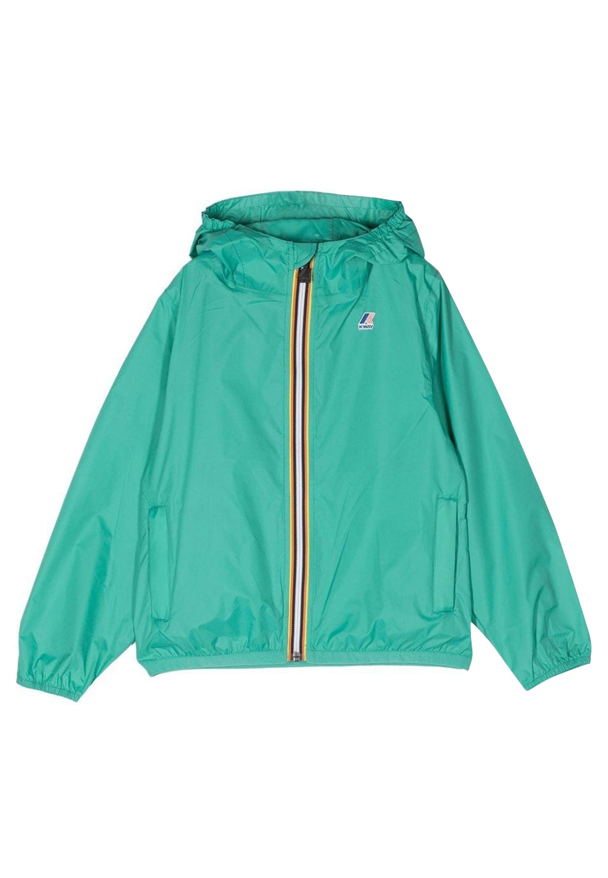 Giubbino bambino K-Way Le Vrai 3.0 Claude green marine in nylon | ViaMonte Shop