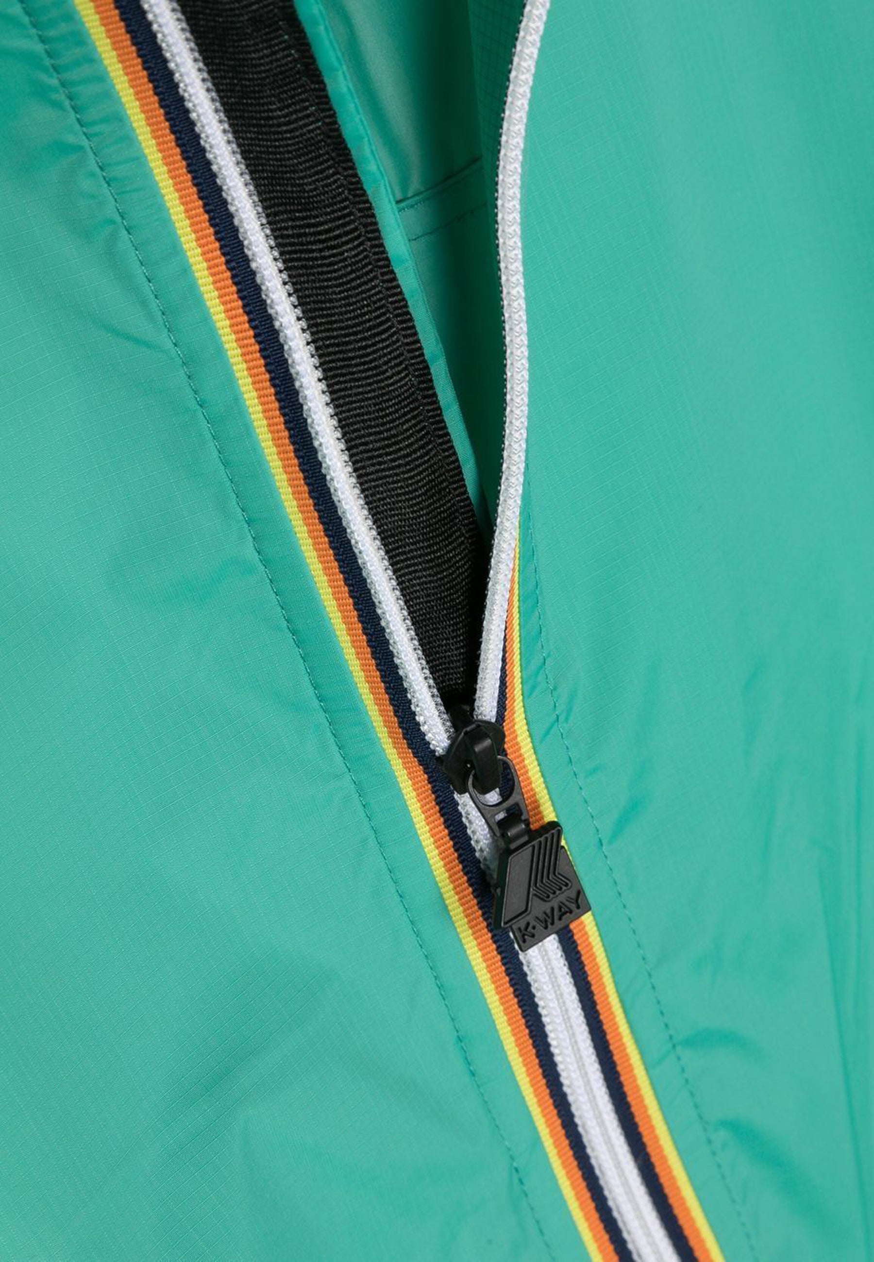Giubbino bambino K-Way Le Vrai 3.0 Claude green marine in nylon | ViaMonte Shop