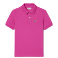 Polo bambino Lacoste rosa in piquet di cotone | ViaMonte Shop