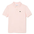 Polo bambino Lacoste rosa chiaro in piquet di cotone | ViaMonte Shop