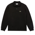 Polo nera bambino Lacoste in piquet di cotone | ViaMonte Shop