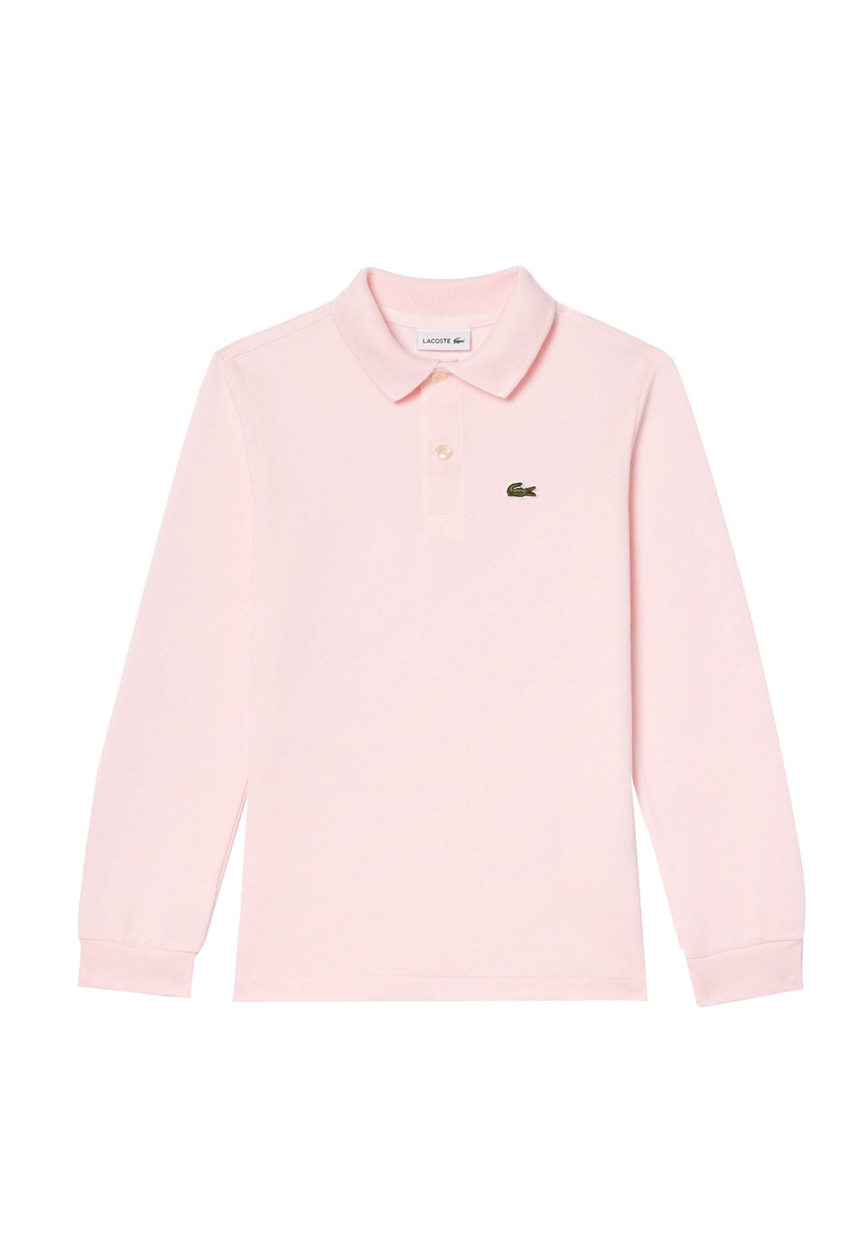 Polo bambino Lacoste rosa in piquet di cotone | ViaMonte Shop
