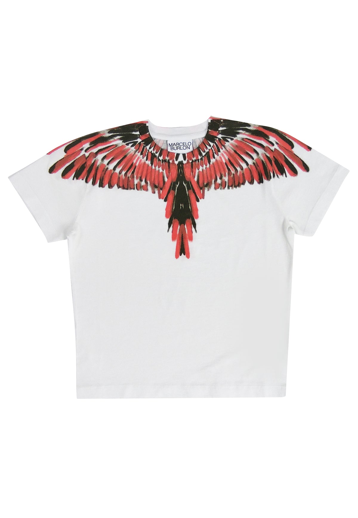 T-shirt bambino Marcelo Burlon bianca in cotone organico | ViaMonte Shop