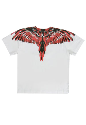 T-shirt bambino Marcelo Burlon bianca in cotone organico | ViaMonte Shop