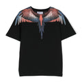 T-shirt bambino Marcelo Burlon County of Milan nera in cotone | ViaMonte Shop