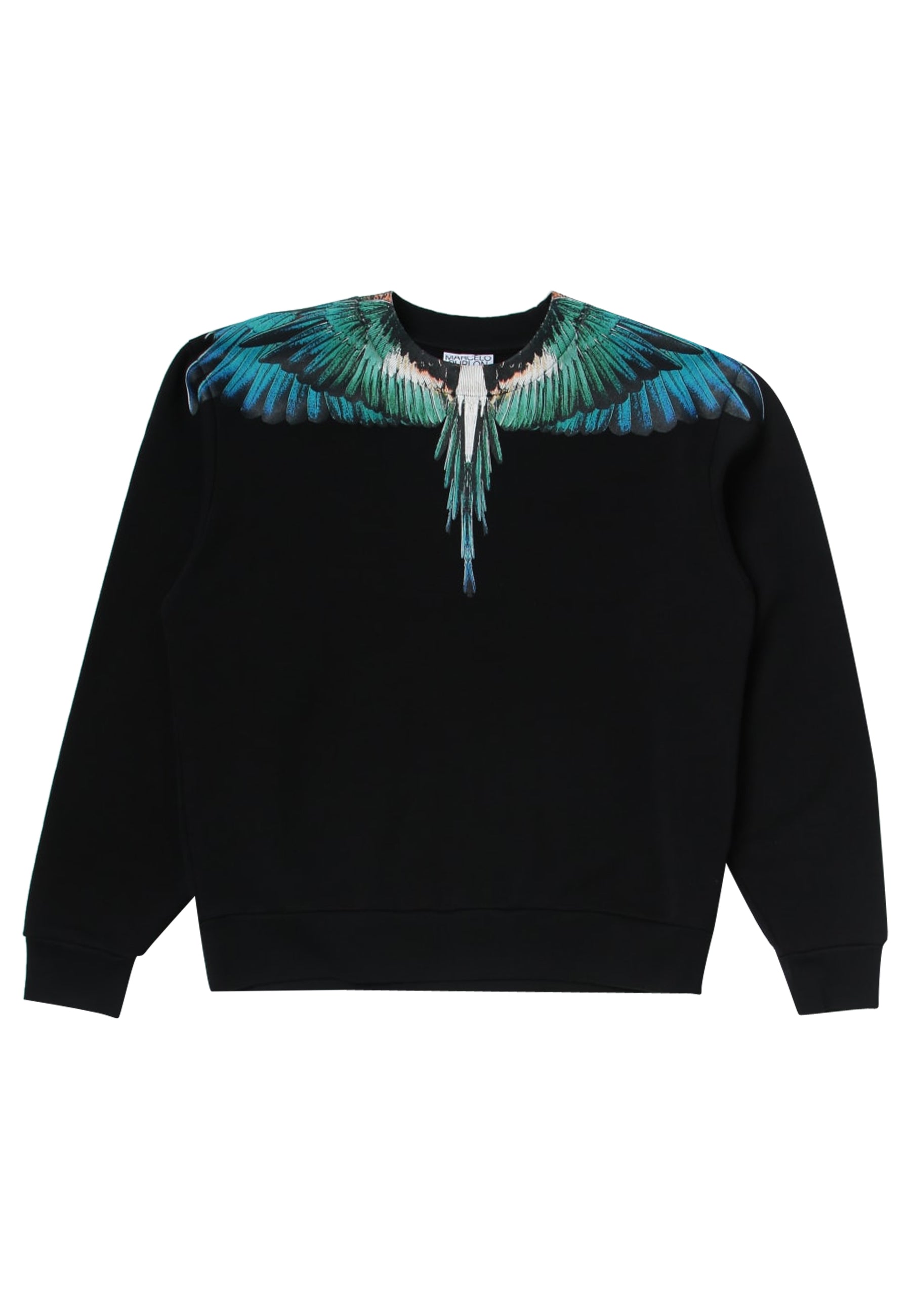 Felpa bambino Marcelo Burlon nera in cotone | ViaMonte Shop