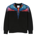 Felpa bambino Marcelo Burlon County of Milan nera in cotone organico | ViaMonte Shop