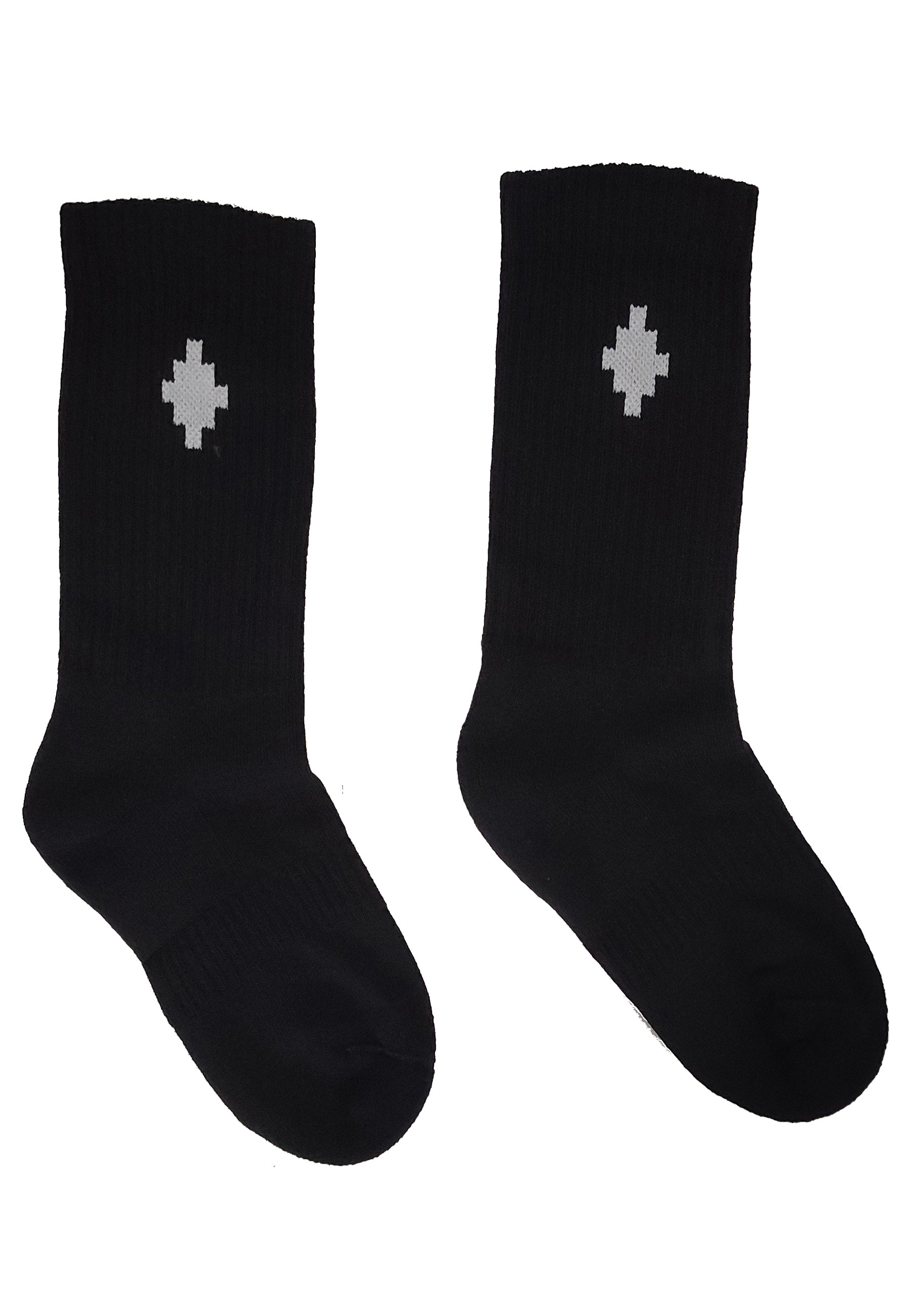 Calzini bambino Marcelo Burlon neri in misto cotone | ViaMonte Shop