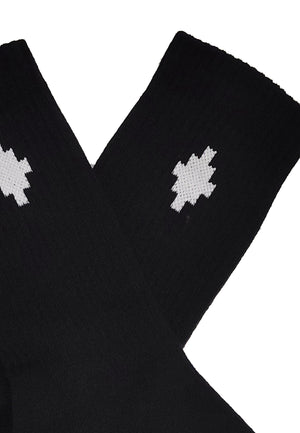 Calzini bambino Marcelo Burlon neri in misto cotone | ViaMonte Shop