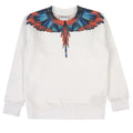 Felpa bambina Marcelo Burlon County of Milan bianca in cotone | ViaMonte Shop