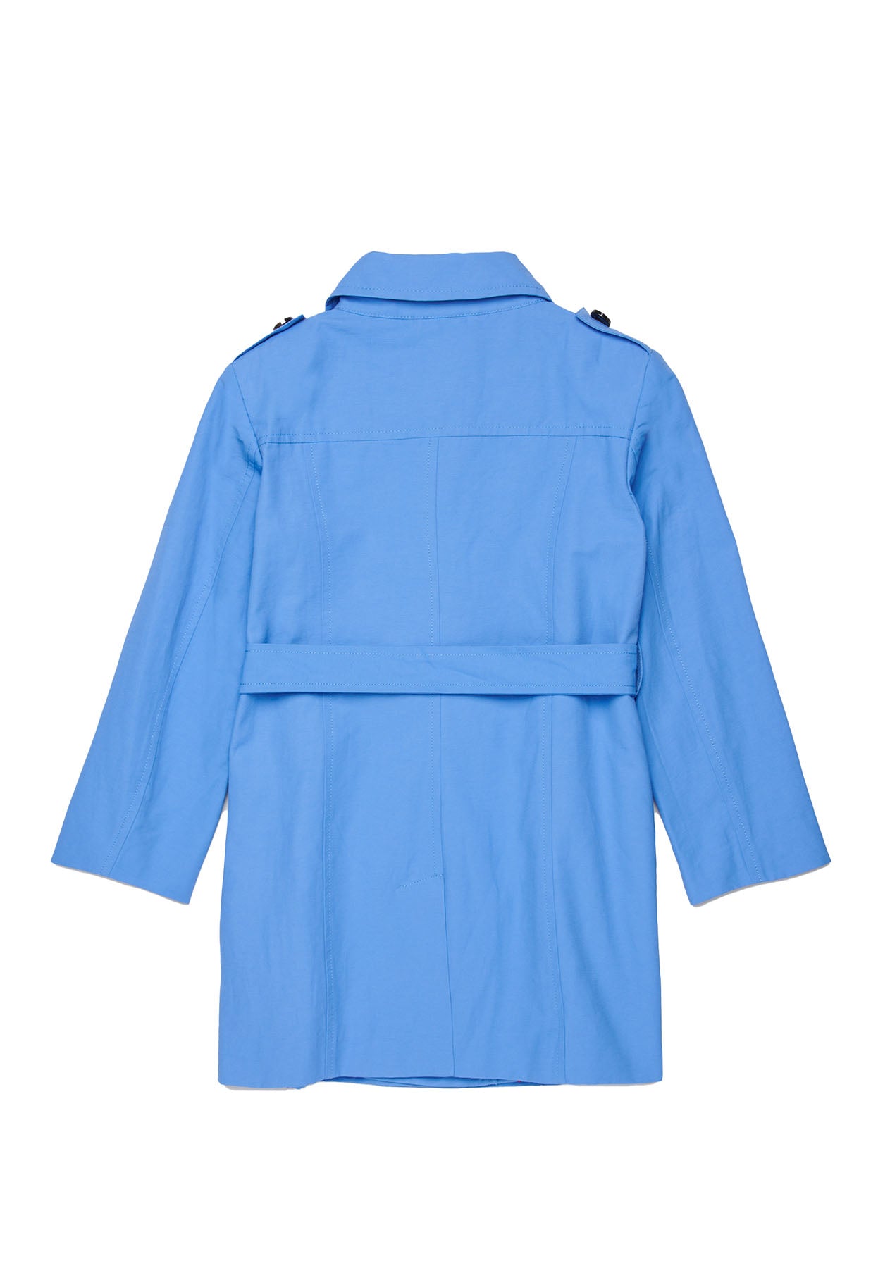 Trench bambina Max&Co bluette in cotone tecnico | ViaMonte Shop