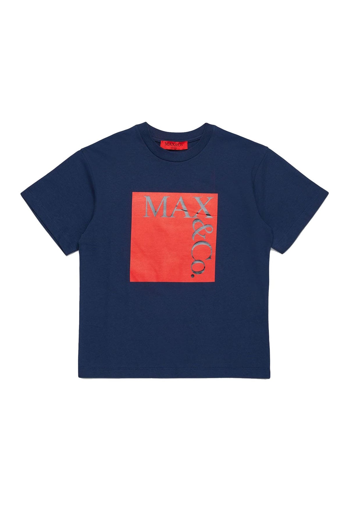 T-shirt bambina Max&Co blu in cotone | ViaMonte Shop