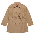 Max&Co trench beige bambina in cotone tecnico | ViaMonte Shop