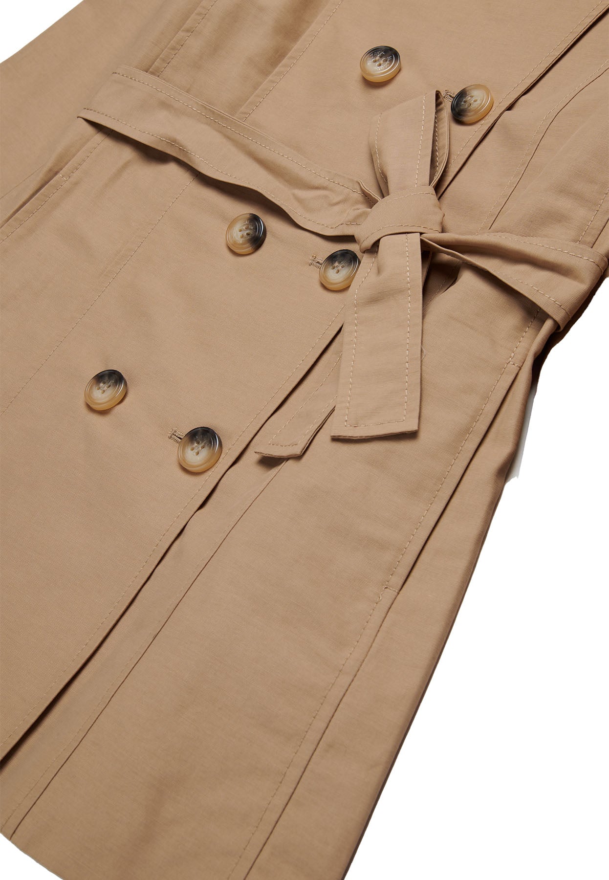 Max&Co trench beige bambina in cotone tecnico | ViaMonte Shop