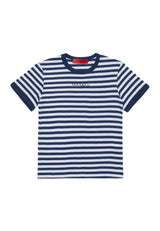 T-shirt bambina Max&Co bianca/blu in cotone | ViaMonte Shop
