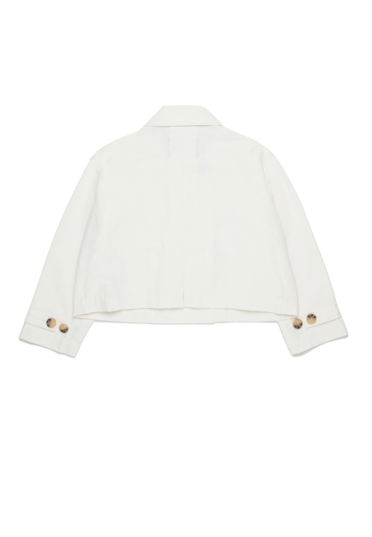 Giacca bambina Max&Co bianca in cotone tecnico | ViaMonte Shop