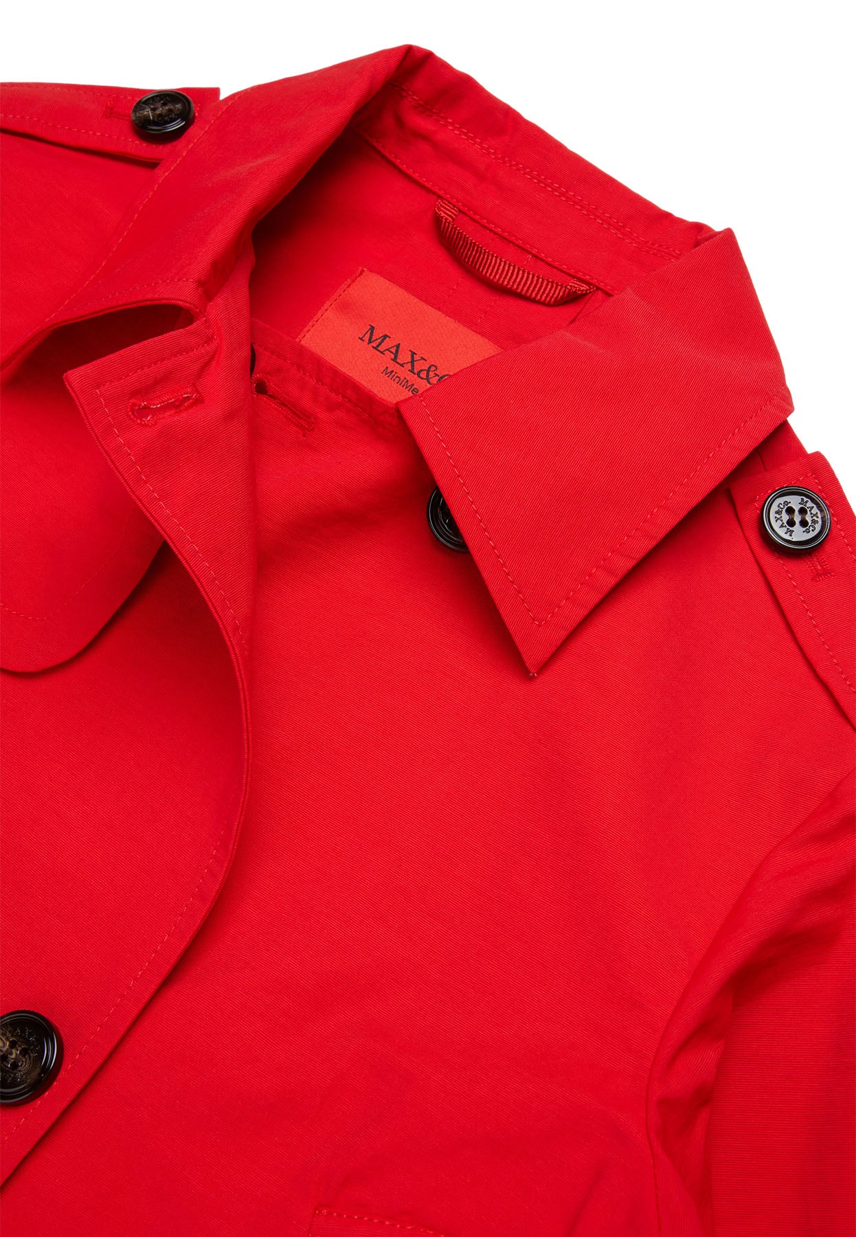 Giacca bambina Max&Co rossa in cotone tecnico | ViaMonte Shop