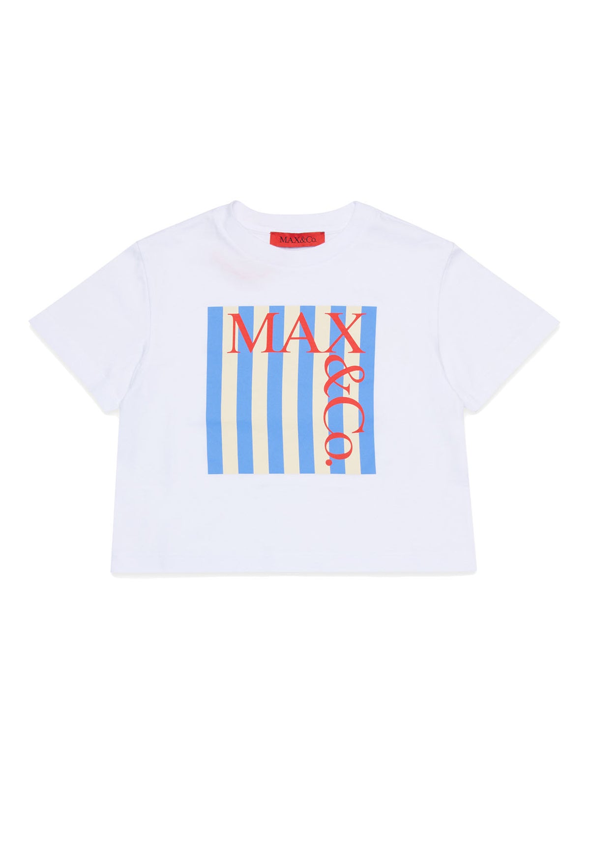T-shirt bambina Max&Co bianca in jersey cotone | ViaMonte Shop