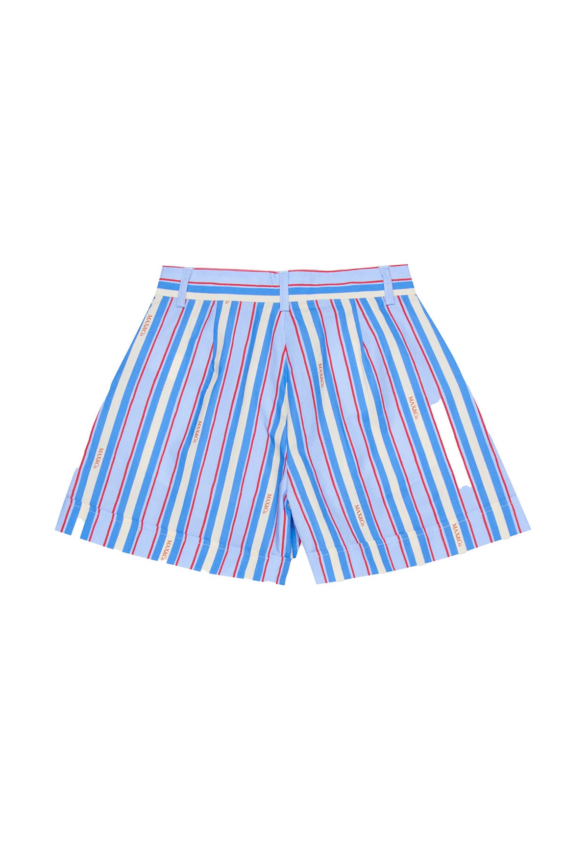 Shorts bambina Max&Co azzurro chiaro in cotone | ViaMonte Shop