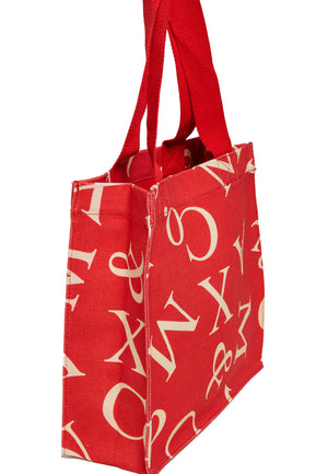 Borsa tote bambina Max&Co rossa in cotone | ViaMonte Shop