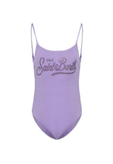 Costume bambina MC2 Saint Barth viola in nylon | ViaMonte Shop