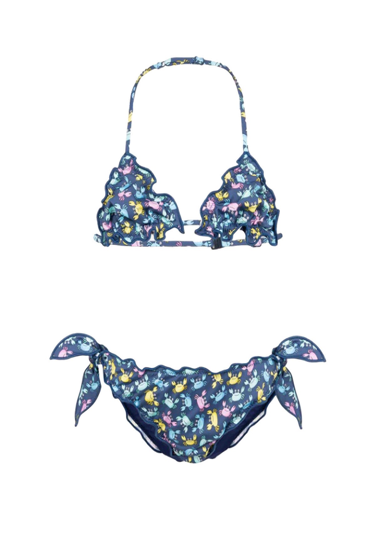 Costume bambina MC2 Saint Barth blu in nylon | ViaMonte Shop