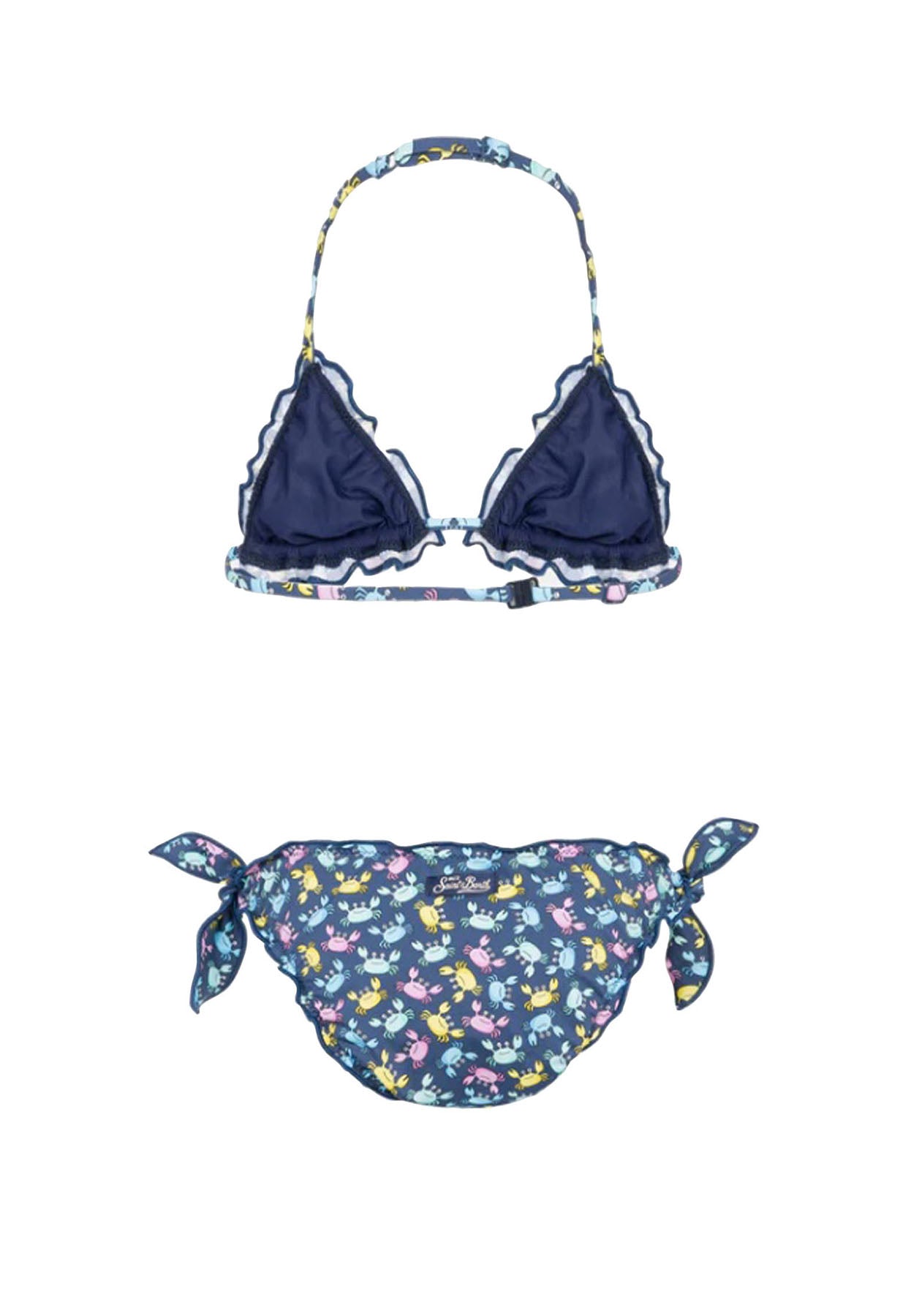 Costume bambina MC2 Saint Barth blu in nylon | ViaMonte Shop