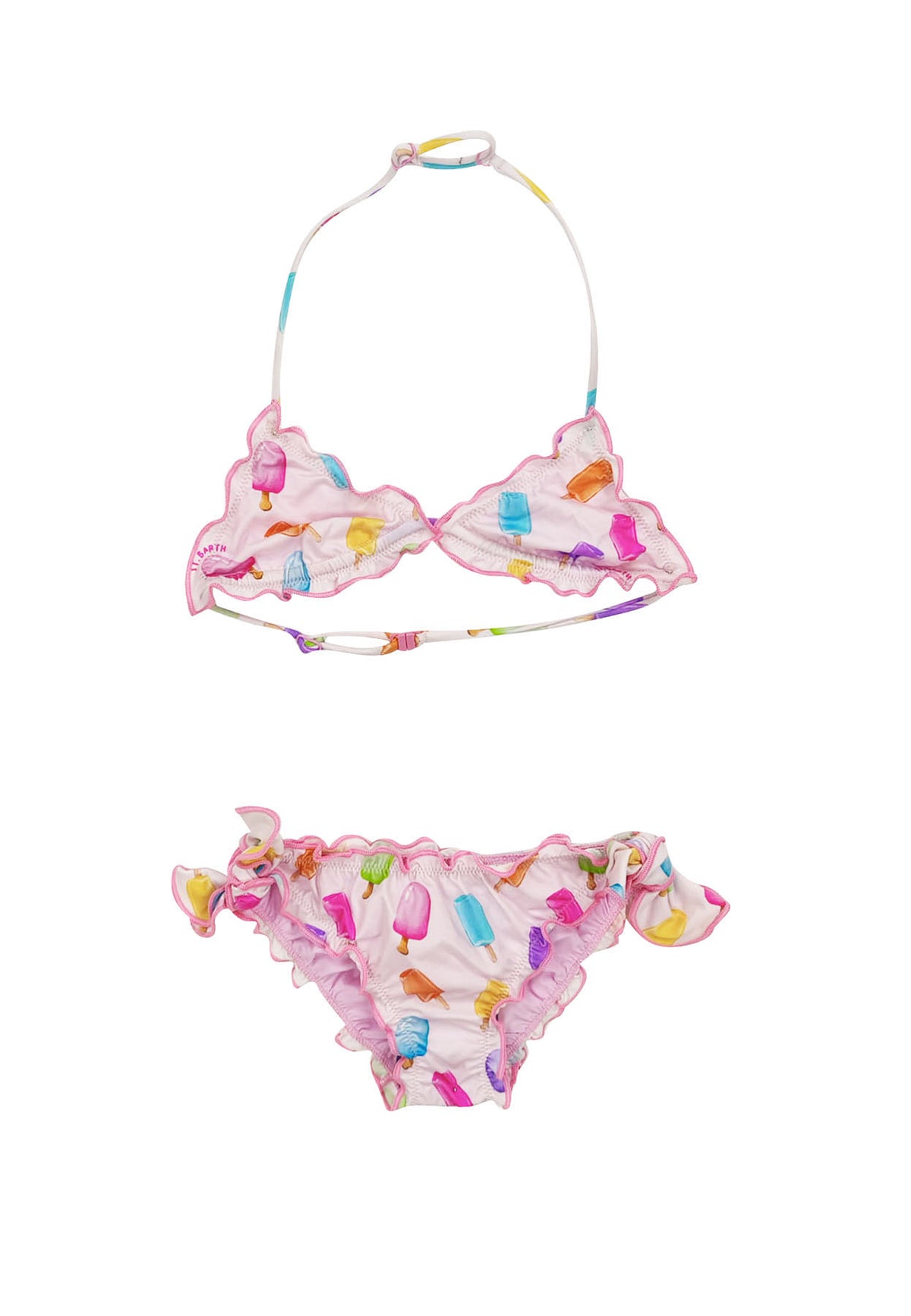 Costume bambina MC2 Saint Barth rosa in nylon | ViaMonte Shop